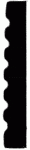 3-5/8" x 9/16" Small Flute Profile